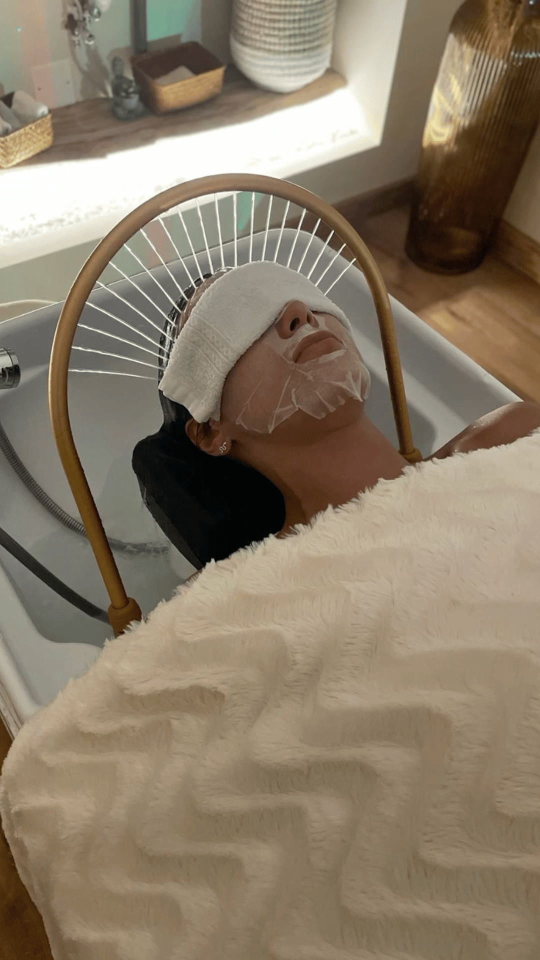 Photo envoyée par une cliente NAMI, séance Head Spa