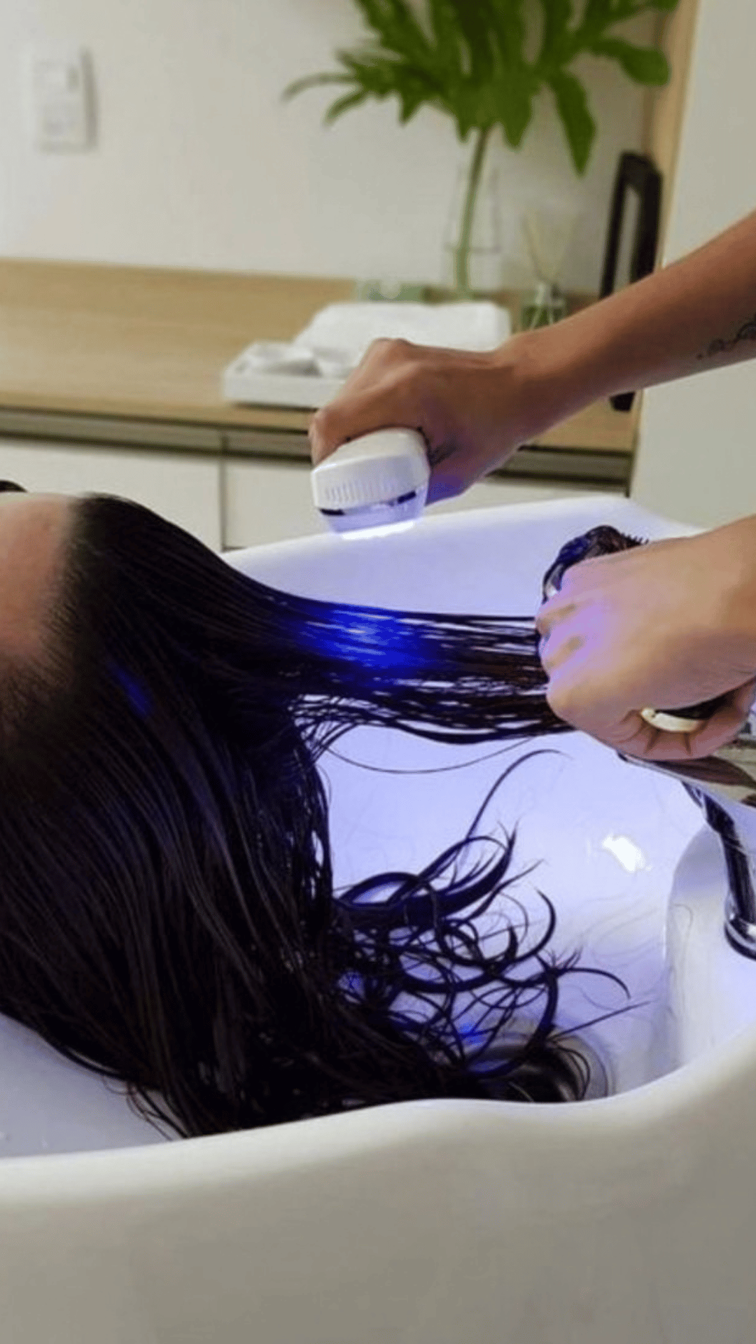Photo envoyée par une cliente NAMI, séance Head Spa