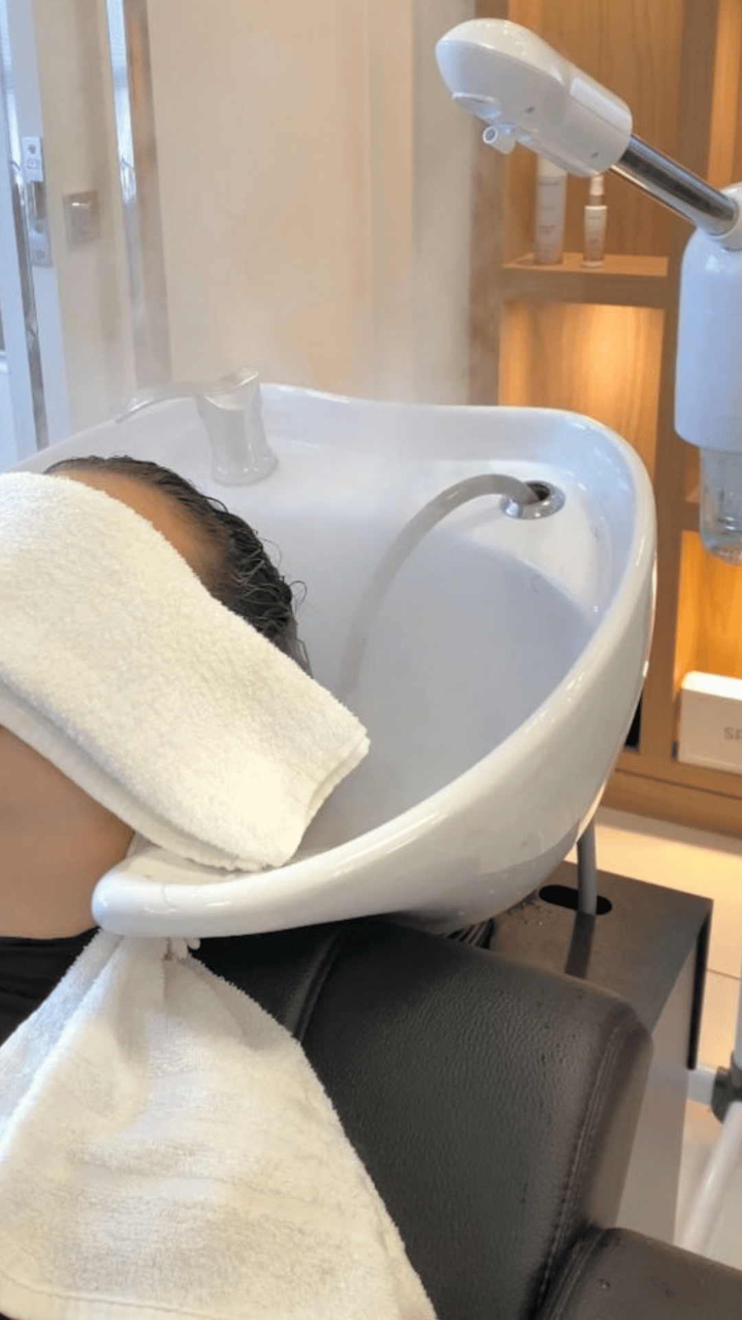Photo envoyée par une cliente NAMI, séance Head Spa