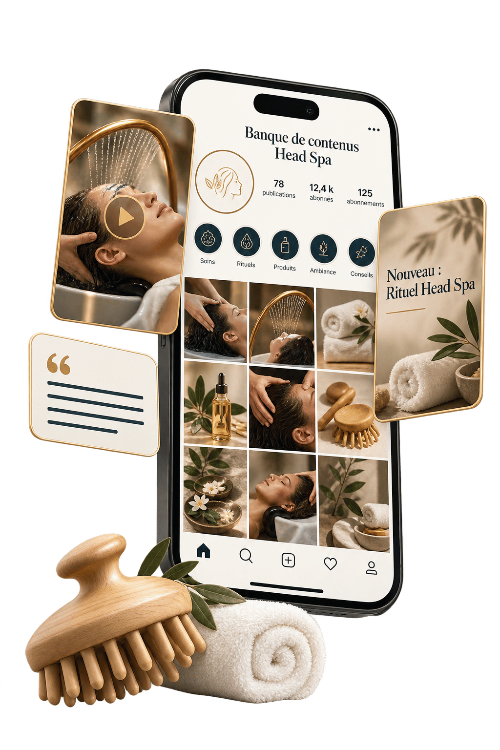 Bonus 6 : Banque de contenus Head Spa