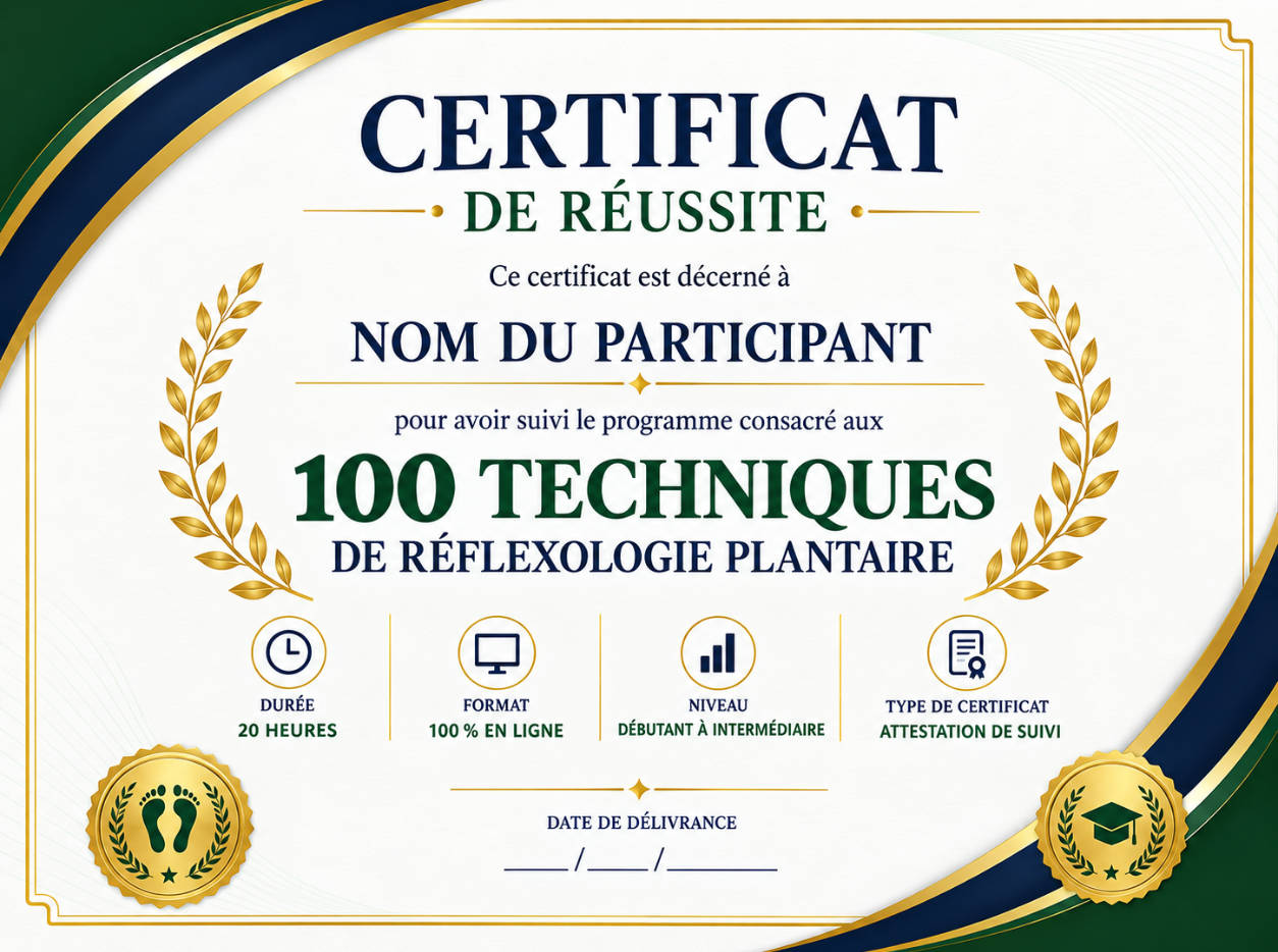 Certificat de Réalisation personnalisé